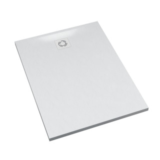 Schedline Brodzik kompozytowy Stabilsound Plus® Magnific White Stone 90x140x4 cm, prostokątny, Gwarancja 15 lat